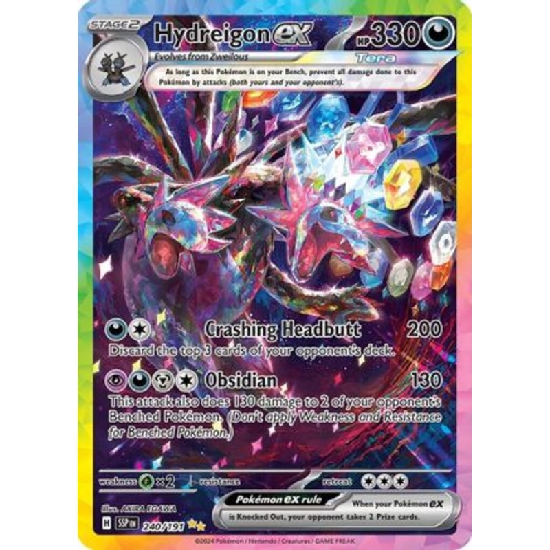 Hydreigon ex 240/191  - Holofoil SV08 Surging Sparks - Special Illustration Rare