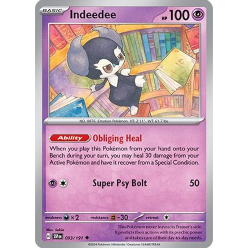 Indeedee 093/191  SV08 Surging Sparks - Uncommon