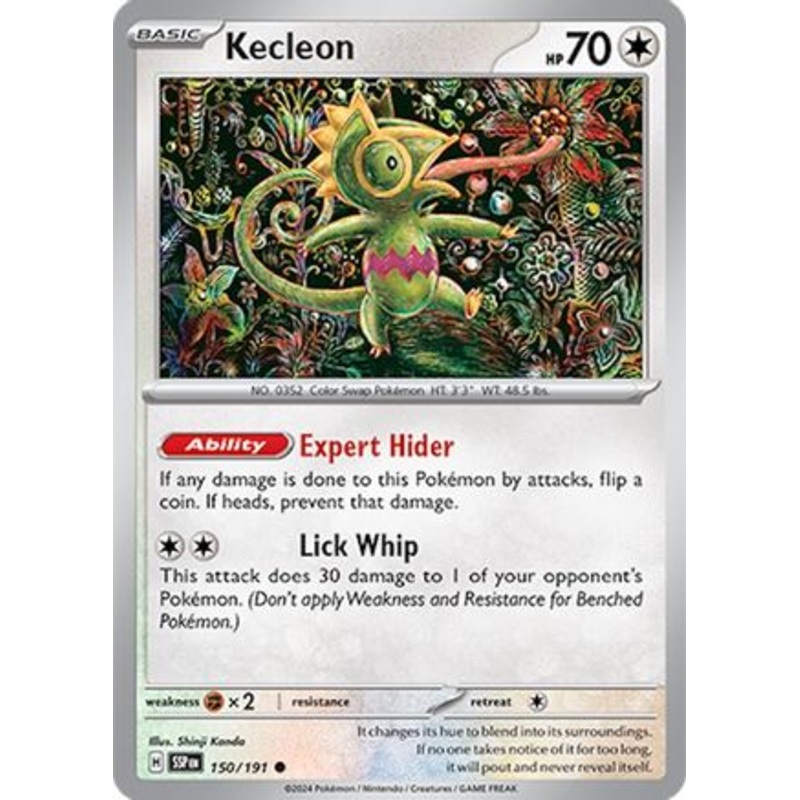 Kecleon 150/191  - Reverse Holofoil SV08 Surging Sparks - Common