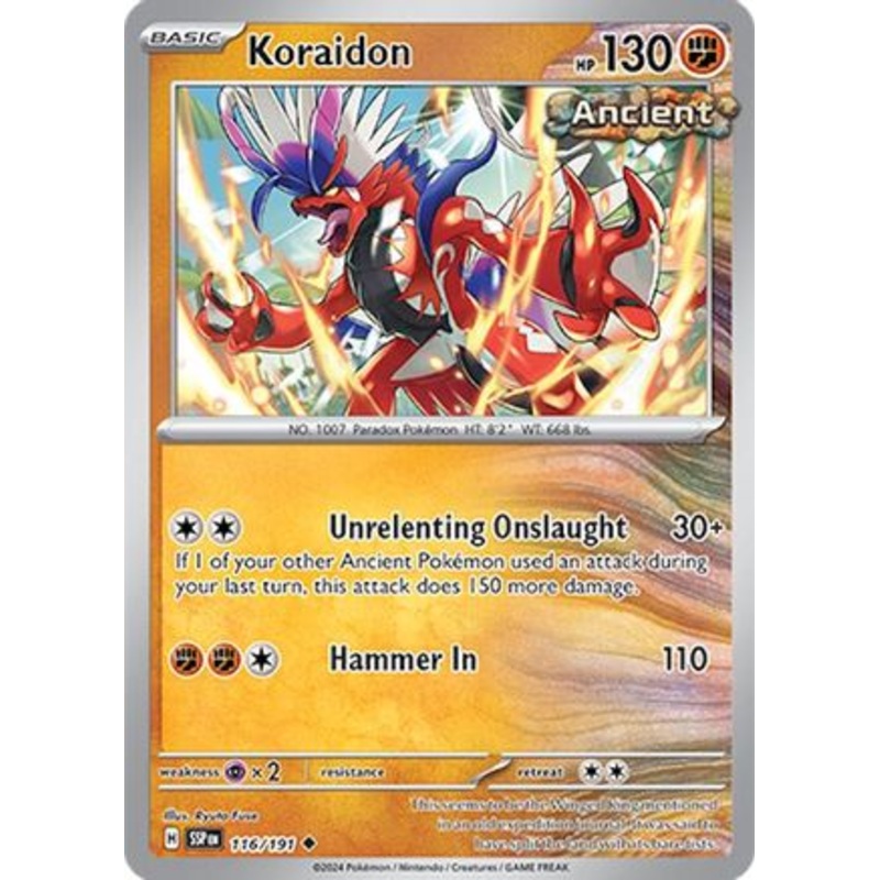 Koraidon 116/191  SV08 Surging Sparks - Uncommon