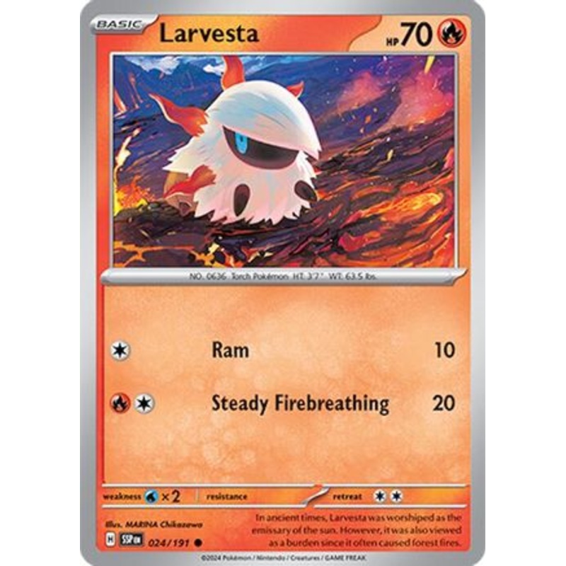 Larvesta 024/191  SV08 Surging Sparks - Common