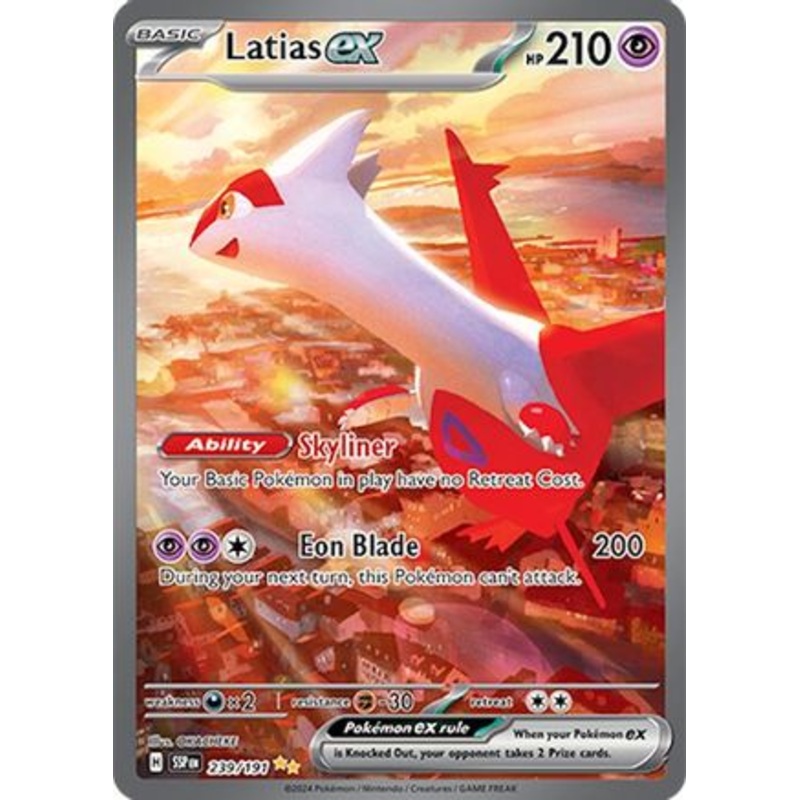 Latias ex 239/191  - Holofoil SV08 Surging Sparks - Special Illustration Rare