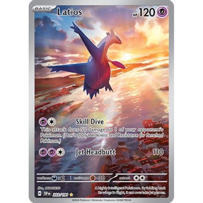 Latios 203/191  - Holofoil SV08 Surging Sparks - Illustration Rare