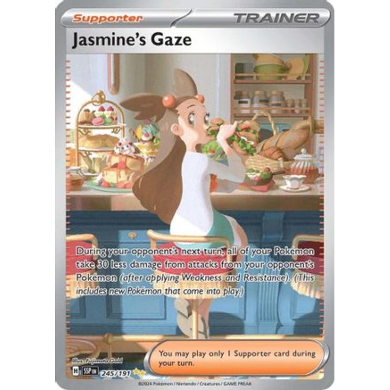 Jasmine's Gaze 245/191  - Holofoil SV08 Surging Sparks - Special Illustration Rare
