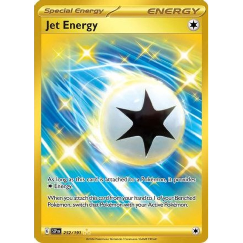 Jet Energy 252/191  - Holofoil SV08 Surging Sparks - Hyper Rare