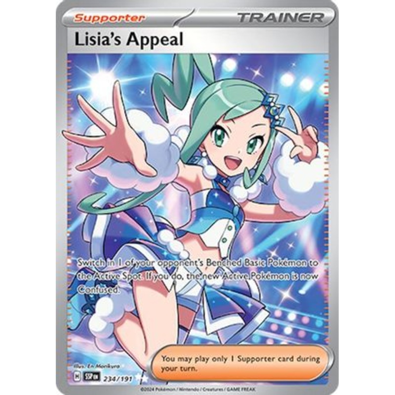 Lisia's Appeal 234/191  - Holofoil SV08 Surging Sparks - Ultra Rare