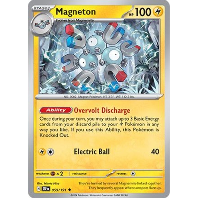 Magneton 059/191  - Reverse Holofoil SV08 Surging Sparks - Uncommon