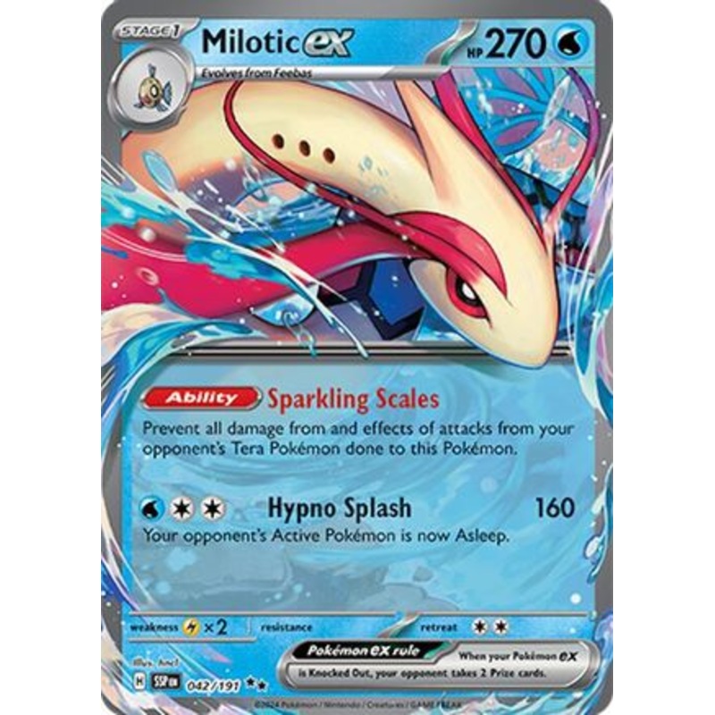 Milotic ex 042/191  - Holofoil SV08 Surging Sparks - Double Rare