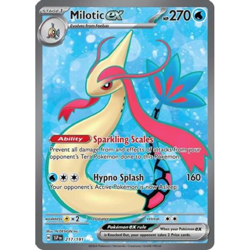 Milotic ex 217/191  - Holofoil SV08 Surging Sparks - Ultra Rare