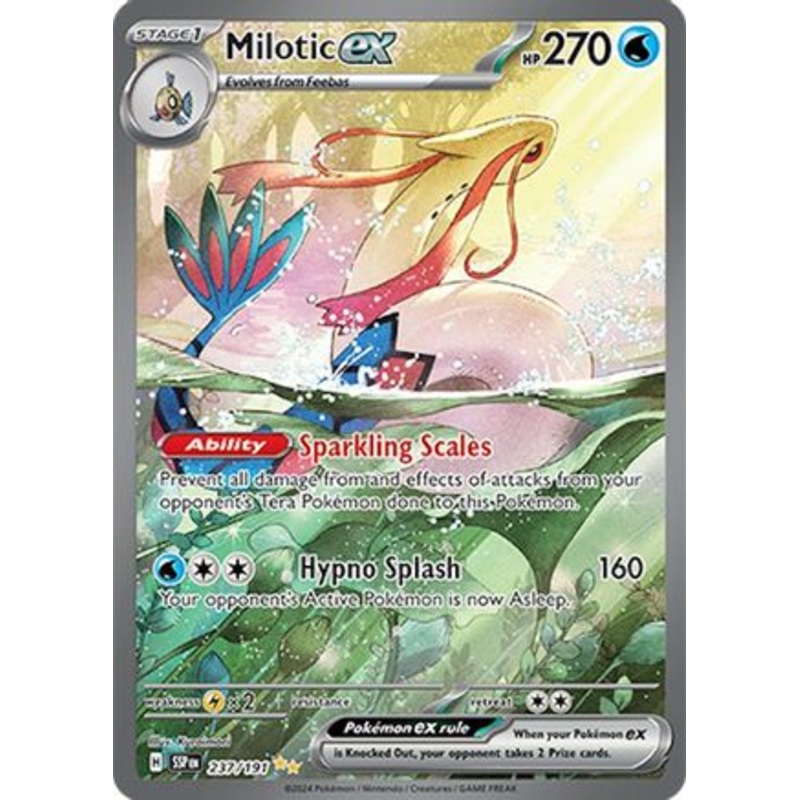 Milotic ex 237/191  - Holofoil SV08 Surging Sparks - Special Illustration Rare