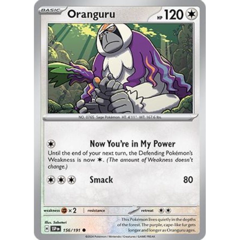Oranguru 156/191  SV08 Surging Sparks - Common