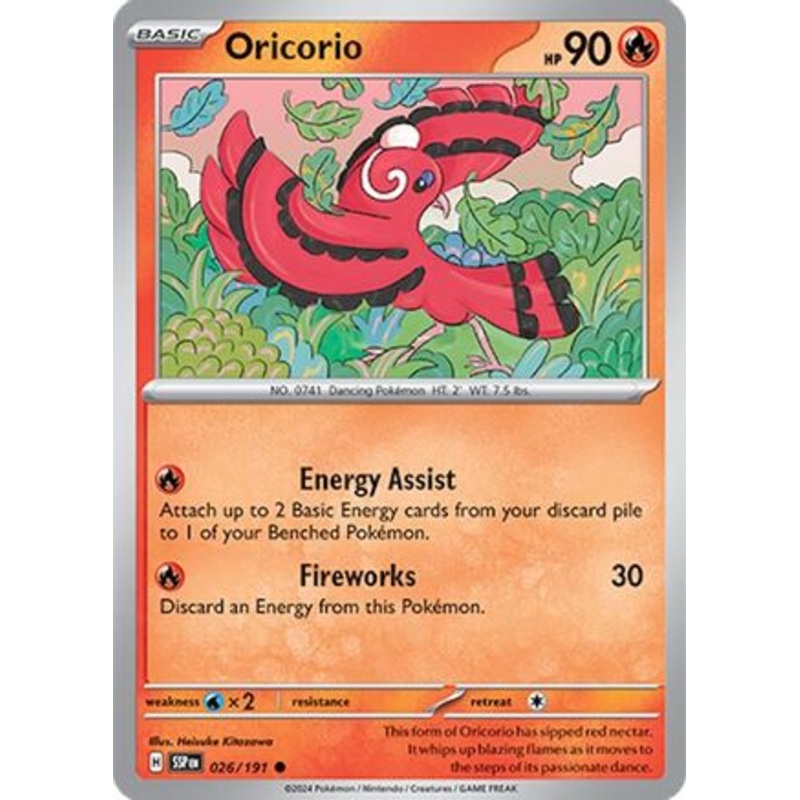 Oricorio 026/191  SV08 Surging Sparks - Common