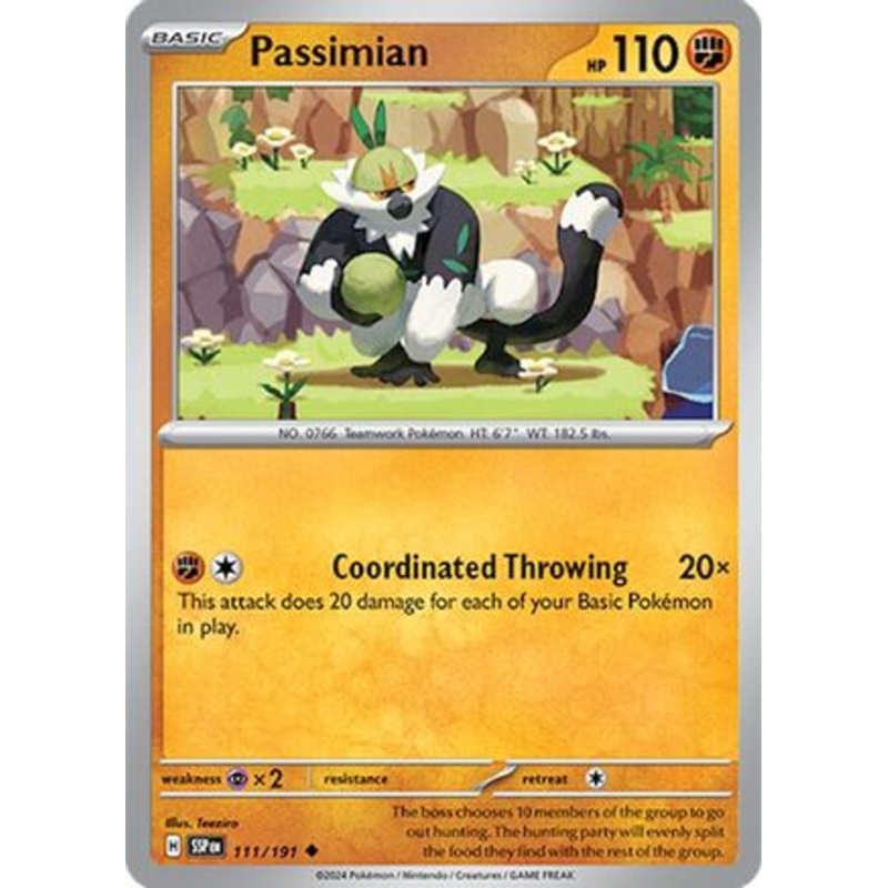 Passimian 111/191  - Reverse Holofoil SV08 Surging Sparks - Uncommon