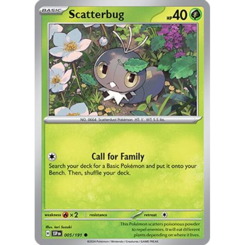 Scatterbug 005/191  SV08 Surging Sparks - Common
