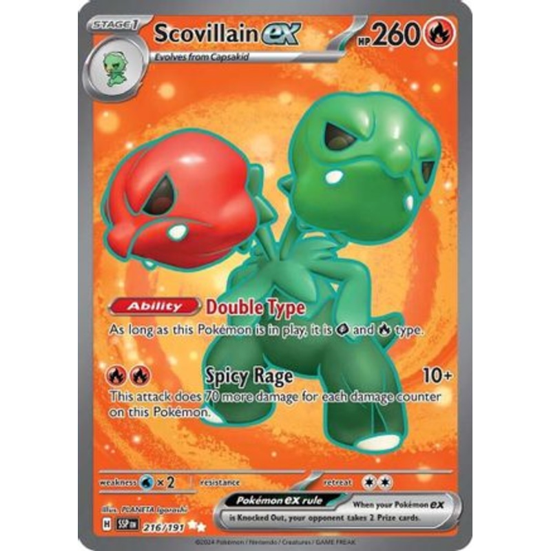 Scovillain ex 216/191  - Holofoil SV08 Surging Sparks - Ultra Rare