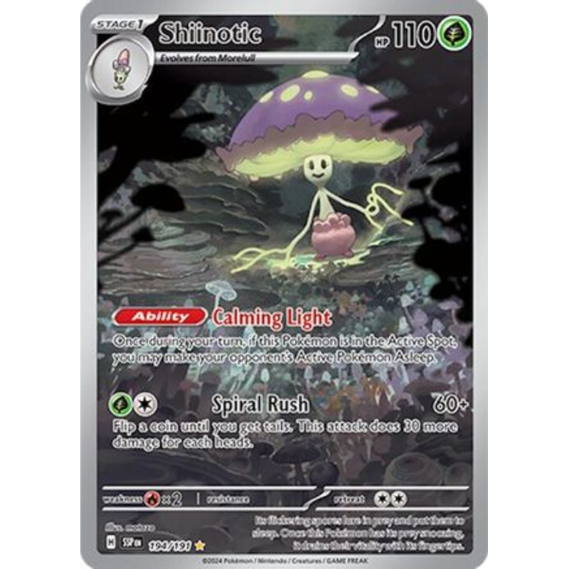 Shiinotic 194/191  - Holofoil SV08 Surging Sparks - Illustration Rare