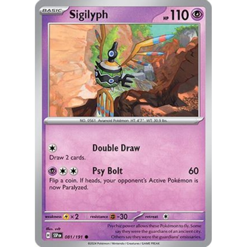 Sigilyph 081/191  SV08 Surging Sparks - Common