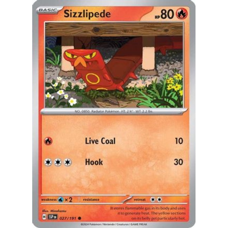 Sizzlipede 027/191  SV08 Surging Sparks - Common