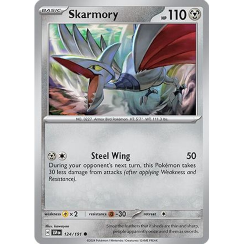 Skarmory 124/191  SV08 Surging Sparks - Common