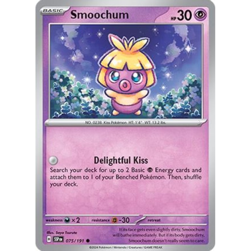 Smoochum 075/191  - Reverse Holofoil SV08 Surging Sparks - Common