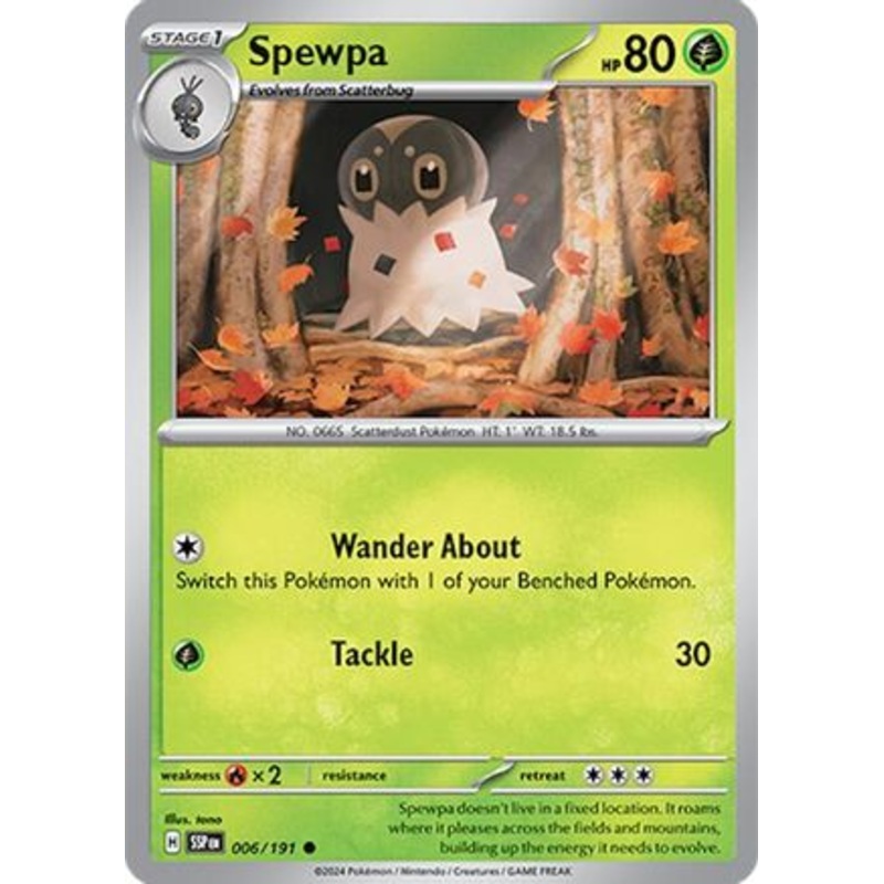 Spewpa 006/191  SV08 Surging Sparks - Common