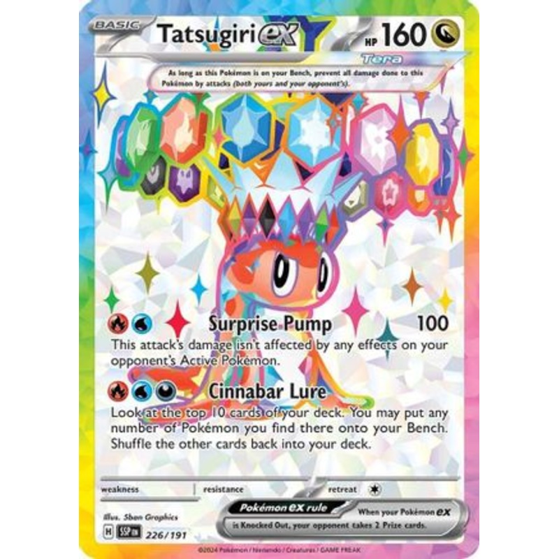 Tatsugiri ex 226/191  - Holofoil SV08 Surging Sparks - Ultra Rare