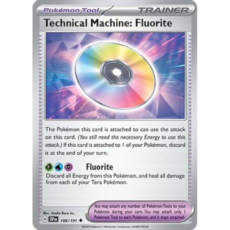 Technical Machine: Fluorite 188/191  SV08 Surging Sparks - Uncommon