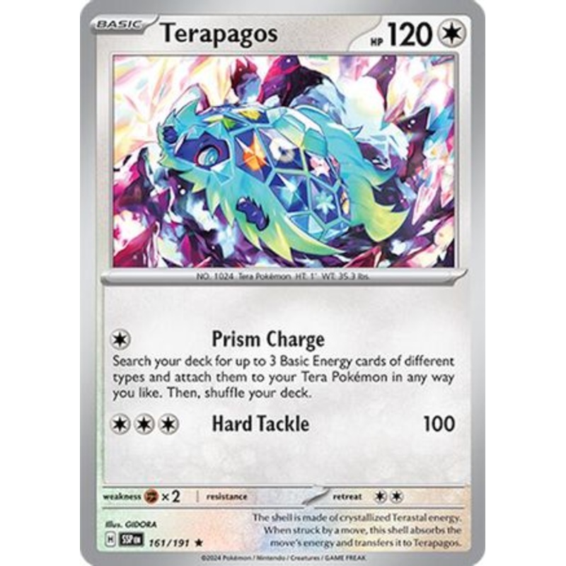 Terapagos 161/191  - Reverse Holofoil SV08 Surging Sparks - Rare