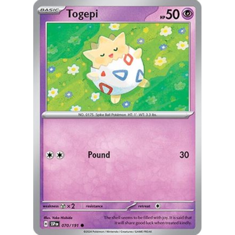 Togepi 070/191  SV08 Surging Sparks - Common