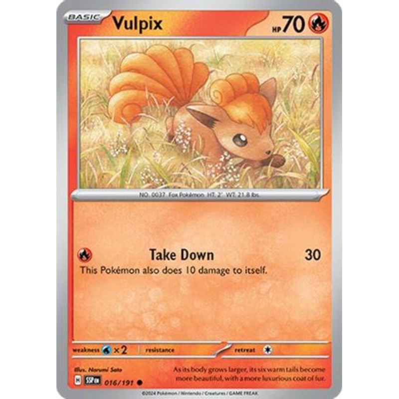 Vulpix 016/191  SV08 Surging Sparks - Common