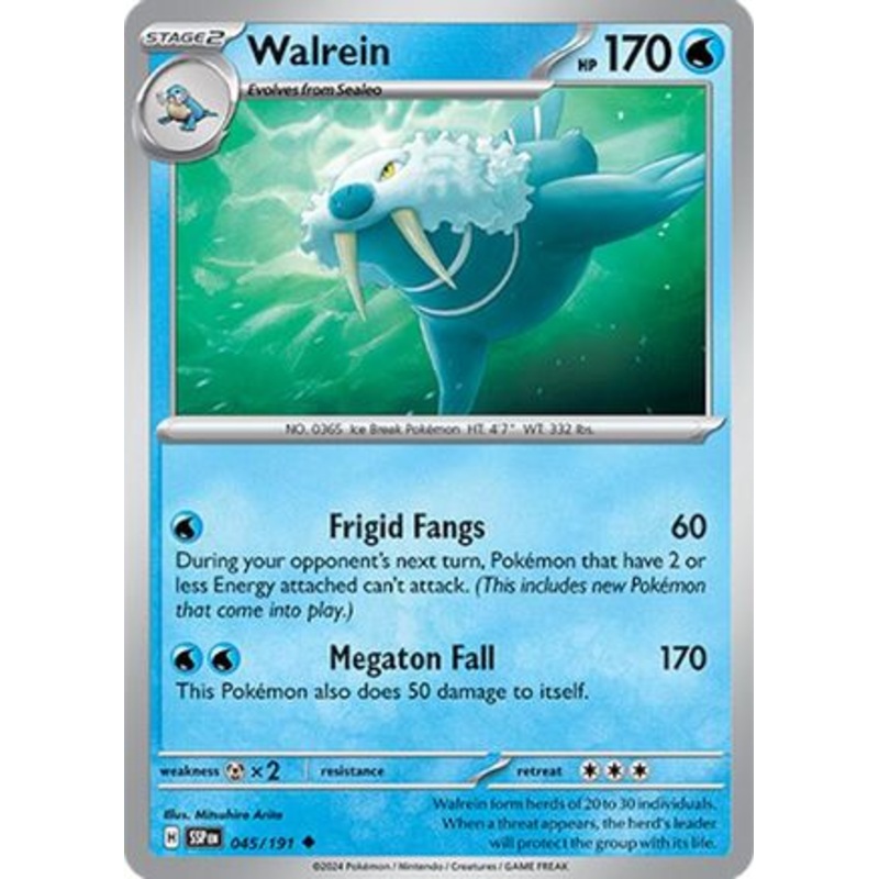 Walrein 045/191  SV08 Surging Sparks - Uncommon