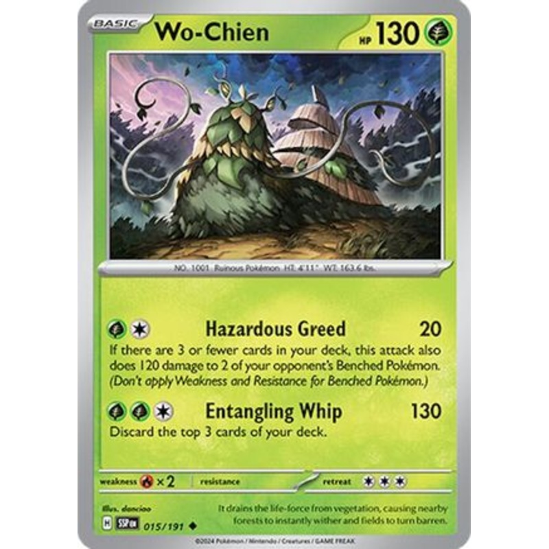 Wo-Chien 015/191  SV08 Surging Sparks - Uncommon