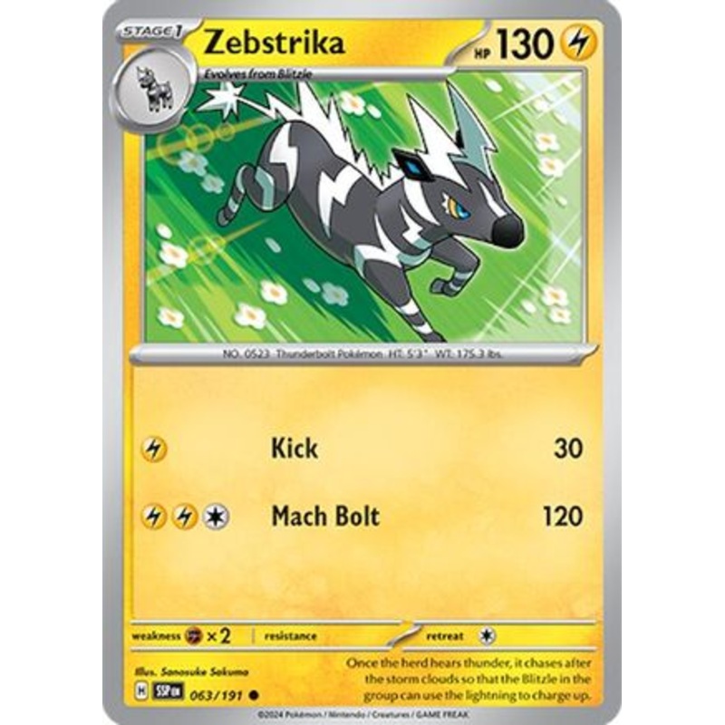 Zebstrika 063/191  SV08 Surging Sparks - Common