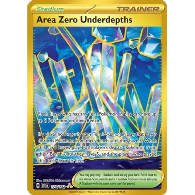 Area Zero Underdepths 174/142  - Holofoil SV07 Stellar Crown - Hyper Rare
