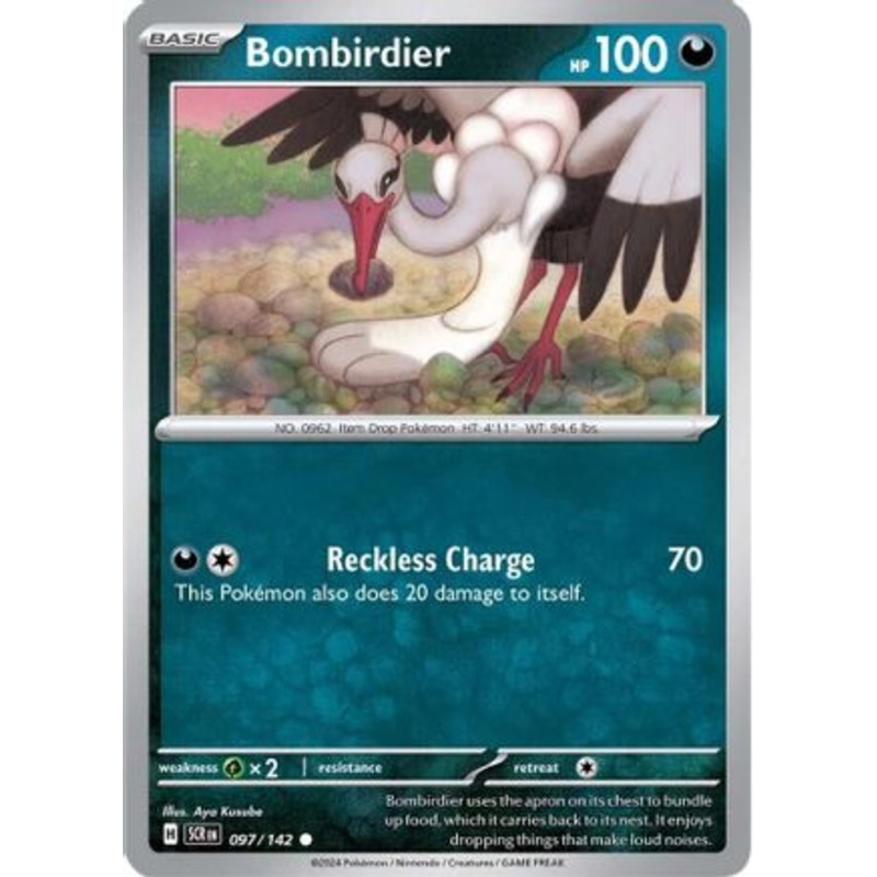 Bombirdier 097/142  - Reverse Holofoil SV07 Stellar Crown - Common