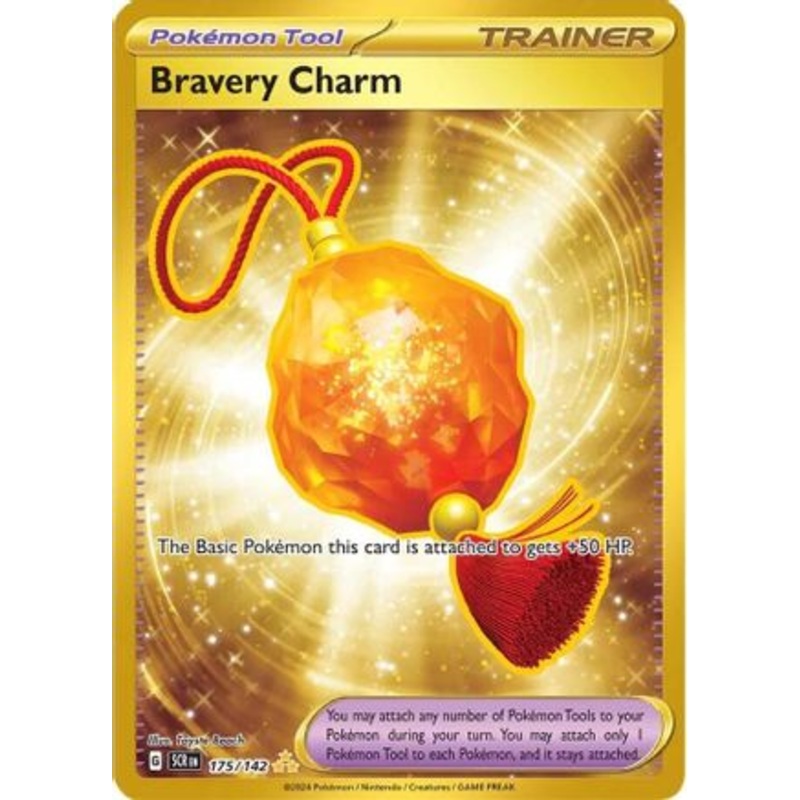 Bravery Charm 175/142  - Holofoil SV07 Stellar Crown - Hyper Rare