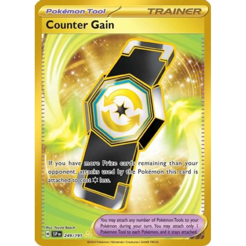 Counter Gain 249/191  - Holofoil SV08 Surging Sparks - Hyper Rare