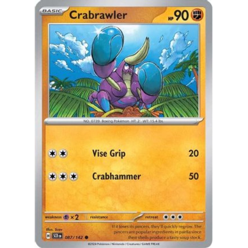 Crabrawler 087/142  SV07 Stellar Crown - Common