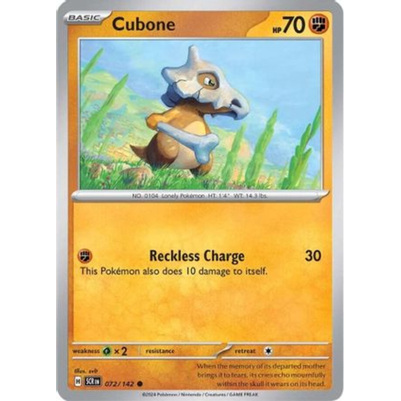 Cubone 072/142  SV07 Stellar Crown - Common