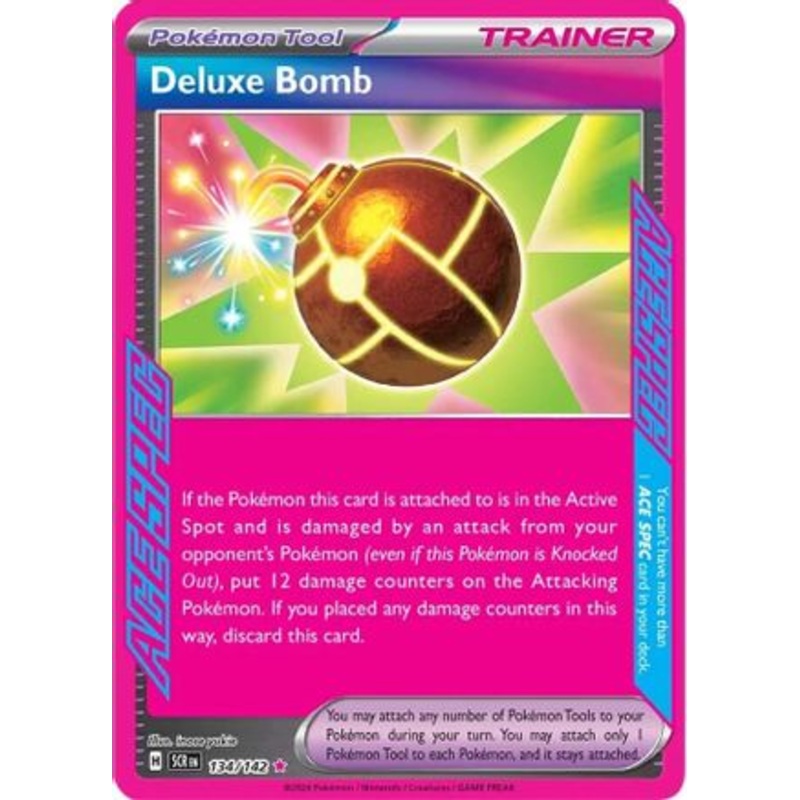 Deluxe Bomb 134/142  - Holofoil SV07 Stellar Crown - ACE SPEC Rare