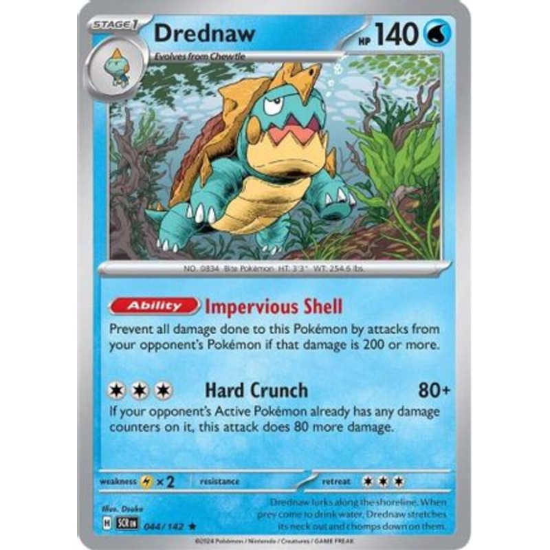 Drednaw 044/142  - Holofoil SV07 Stellar Crown - Rare