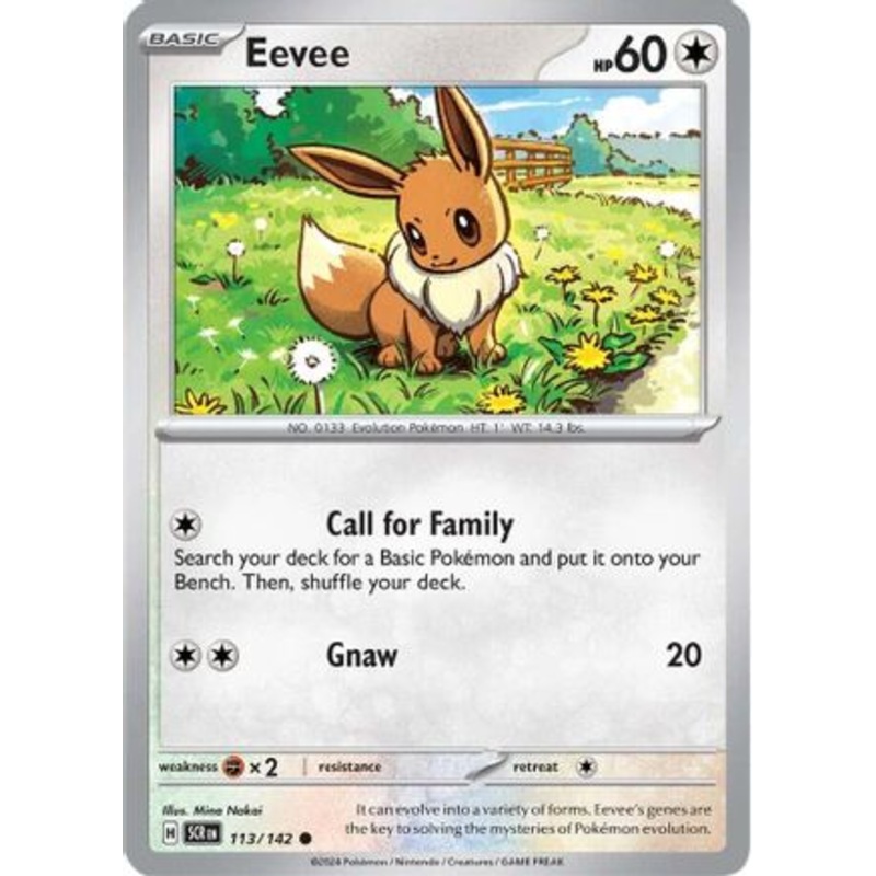 Eevee 113/142  SV07 Stellar Crown - Common