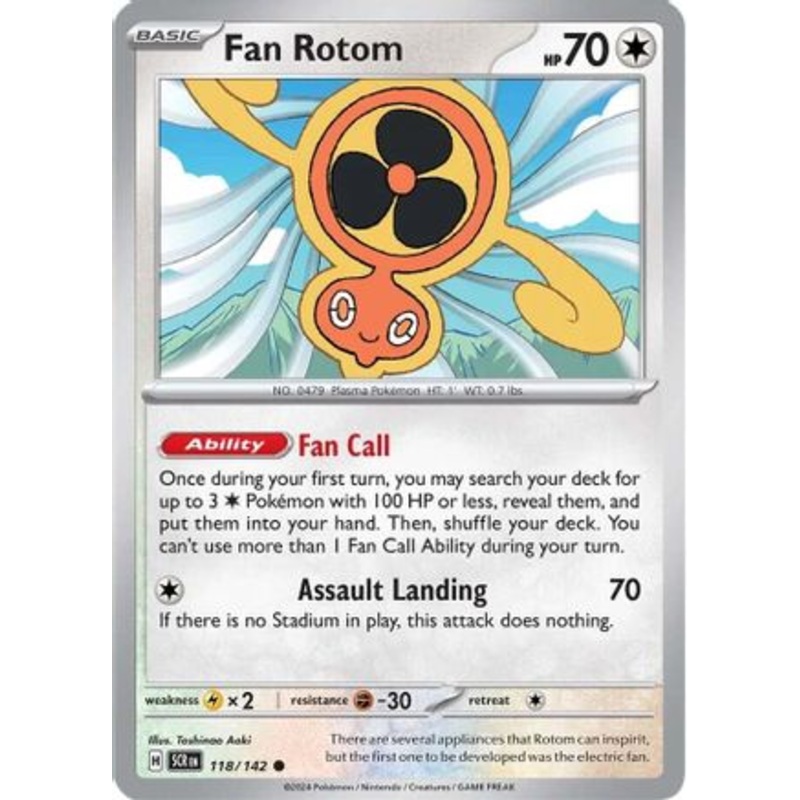 Fan Rotom 118/142  SV07 Stellar Crown - Common