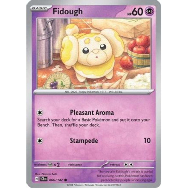 Fidough 066/142  - Reverse Holofoil SV07 Stellar Crown - Common