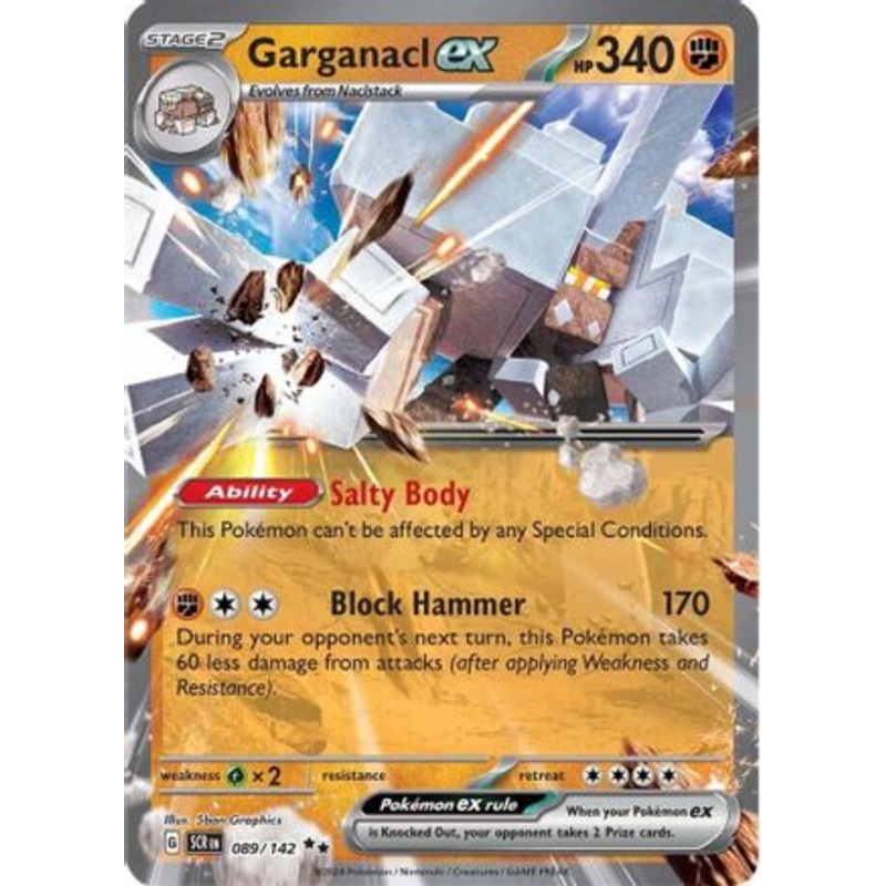 Garganacl ex 089/142  - Holofoil SV07 Stellar Crown - Double Rare