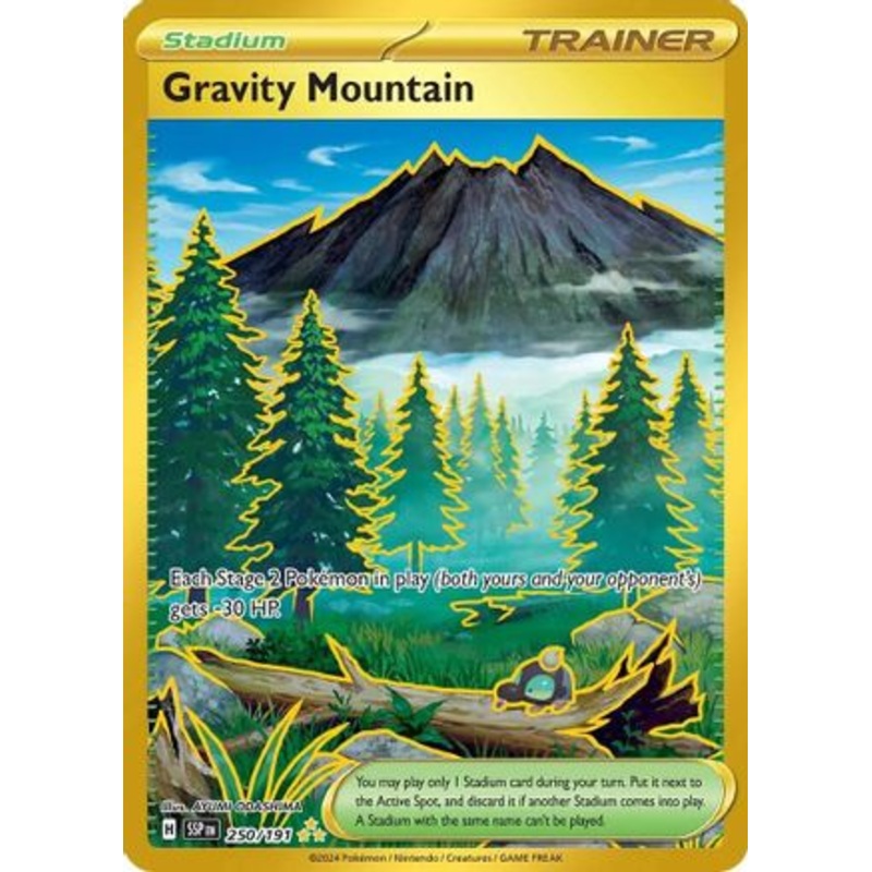 Gravity Mountain 250/191  - Holofoil SV08 Surging Sparks - Hyper Rare