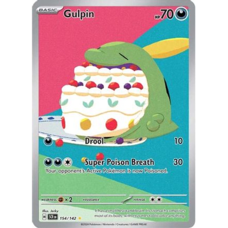 Gulpin 154/142  - Holofoil SV07 Stellar Crown - Illustration Rare