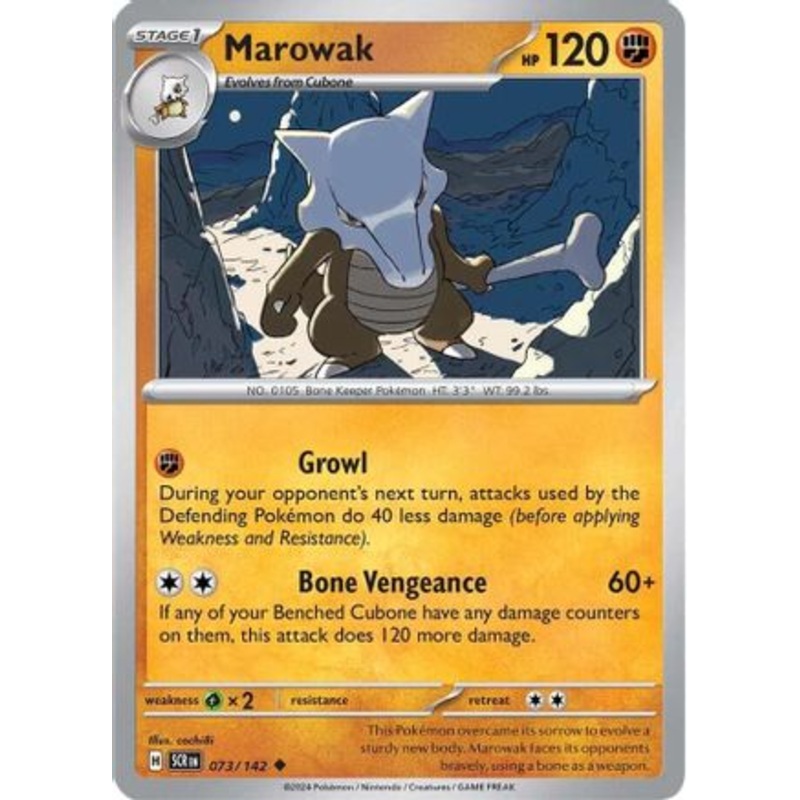Marowak 073/142  SV07 Stellar Crown - Uncommon