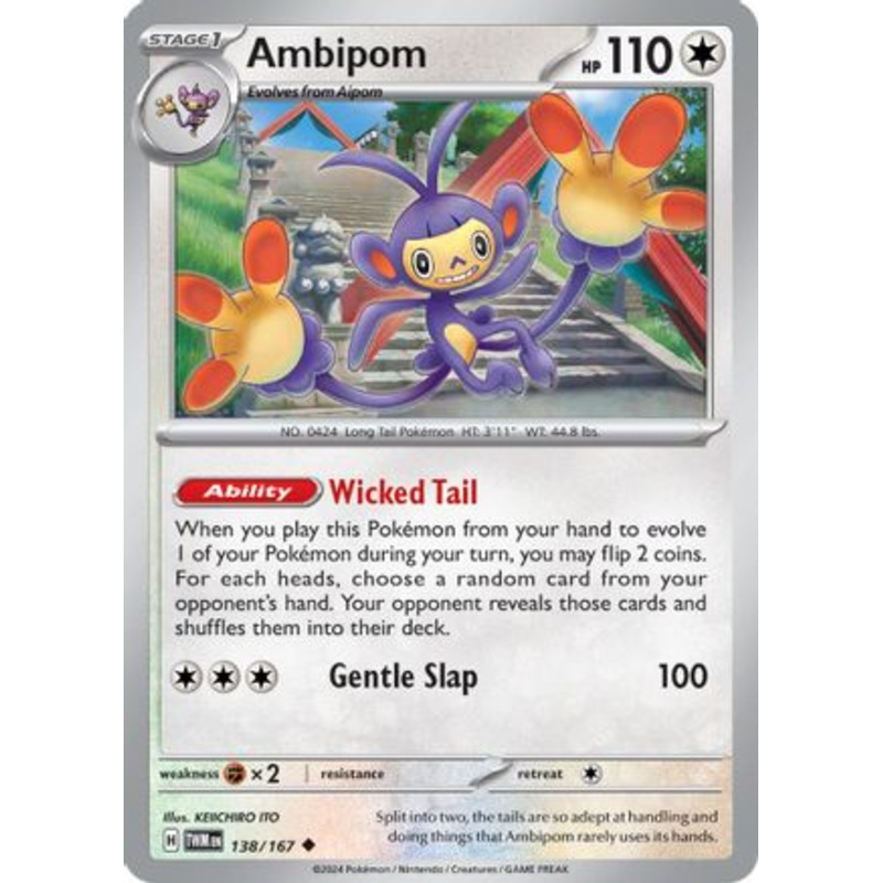 Ambipom 138/167  SV06 Twilight Masquerade - Uncommon