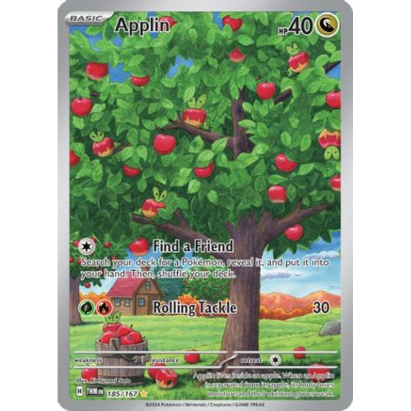 Applin 185/167  - Holofoil SV06 Twilight Masquerade - Illustration Rare